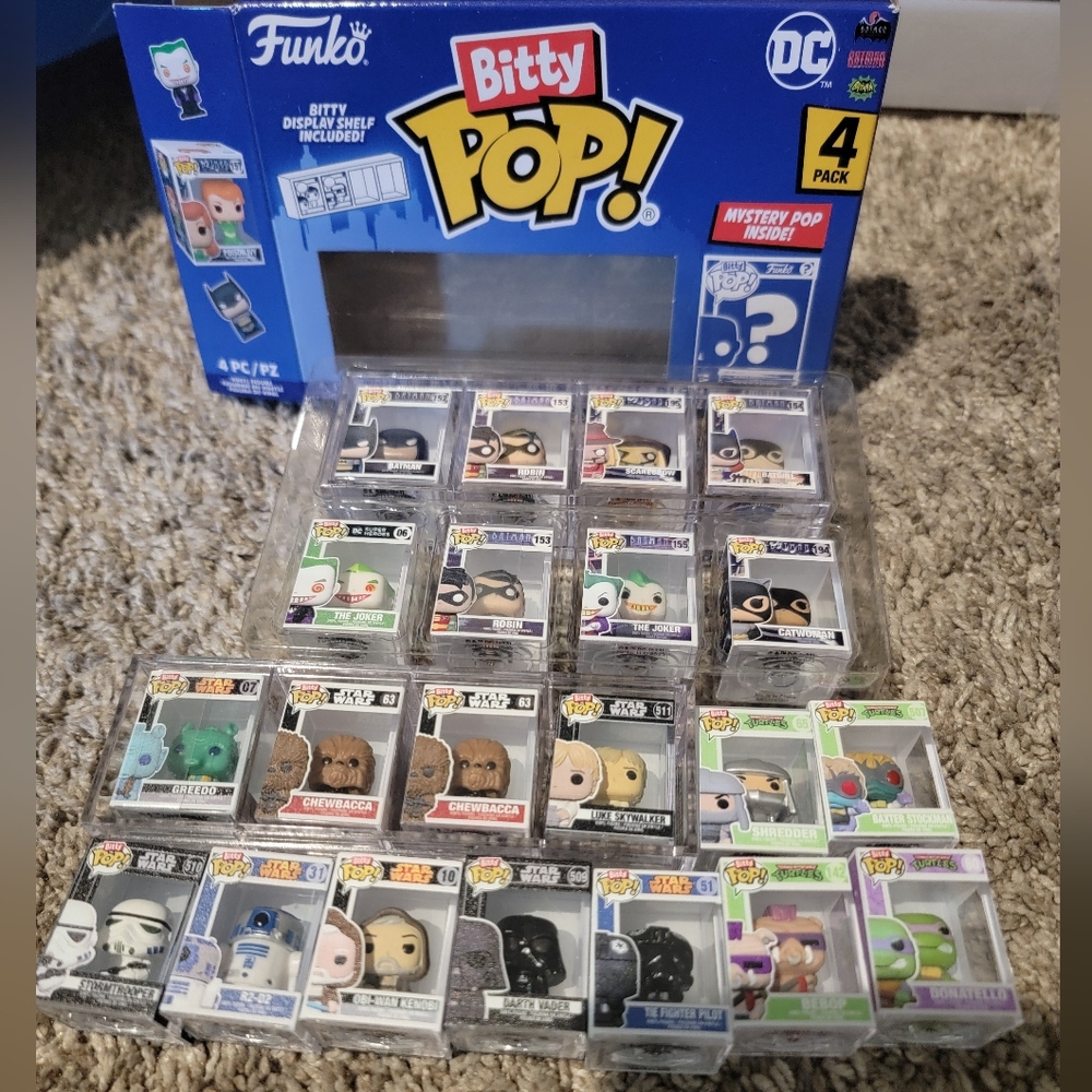 Funko Bitty Pop!  Collectible Figures Lot !